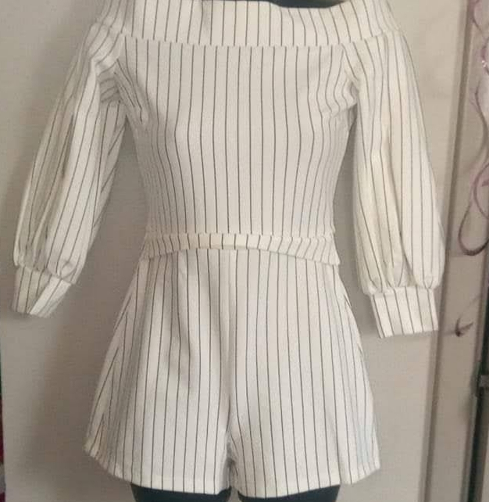 Pinstripe Romper